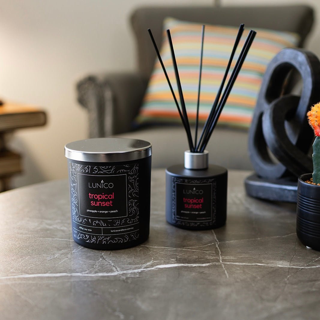 Tropical Sunset Soy Candle - Lunico Candle Co.
