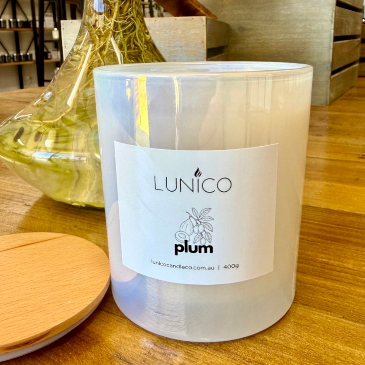 Plum Soy Candle - Lunico Candle Co.