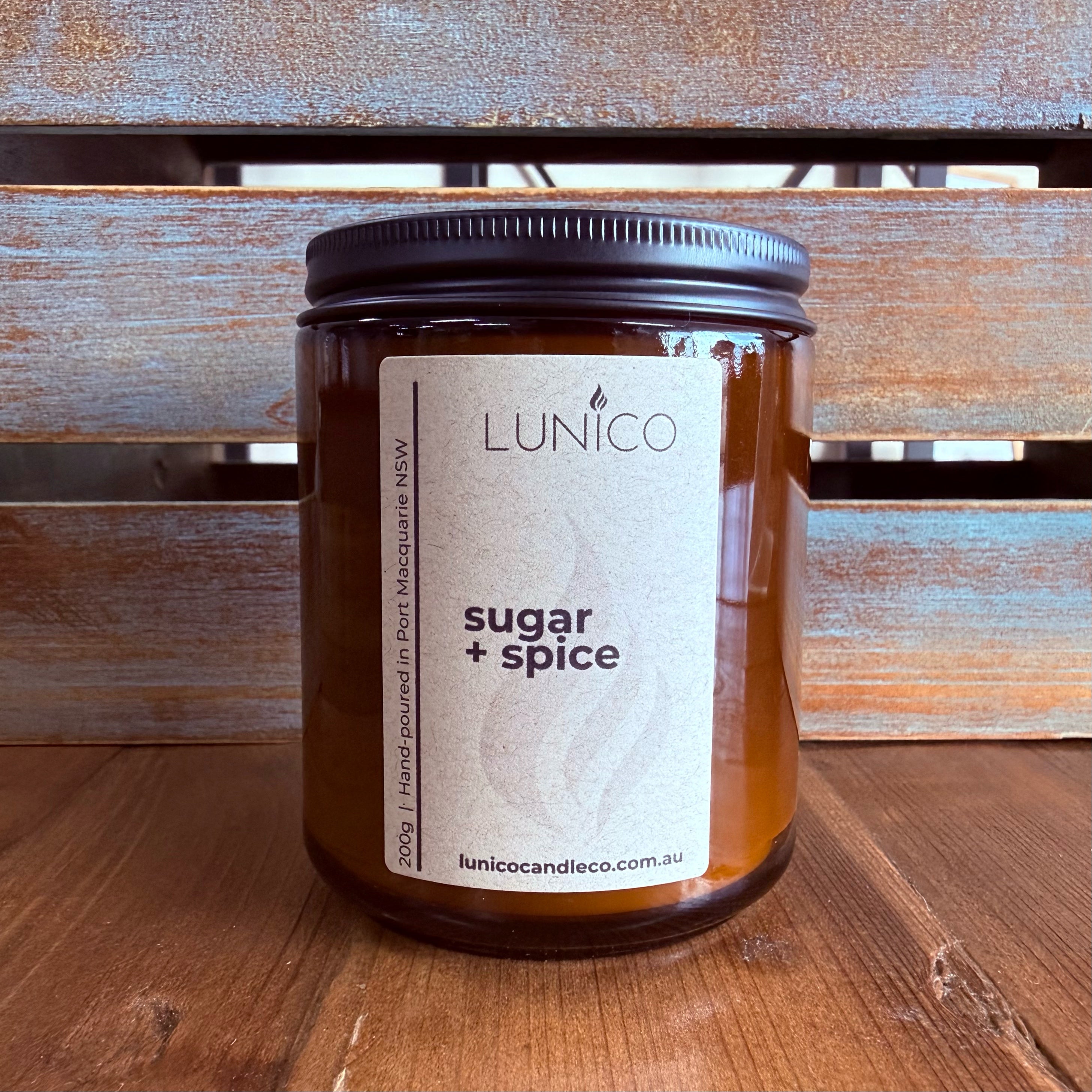 Sugar + Spice Soy Candle - Lunico Candle Co.