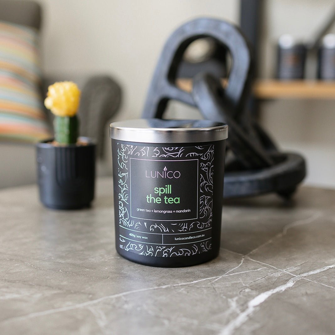 Spill The Tea Soy Candle - Lunico Candle Co.