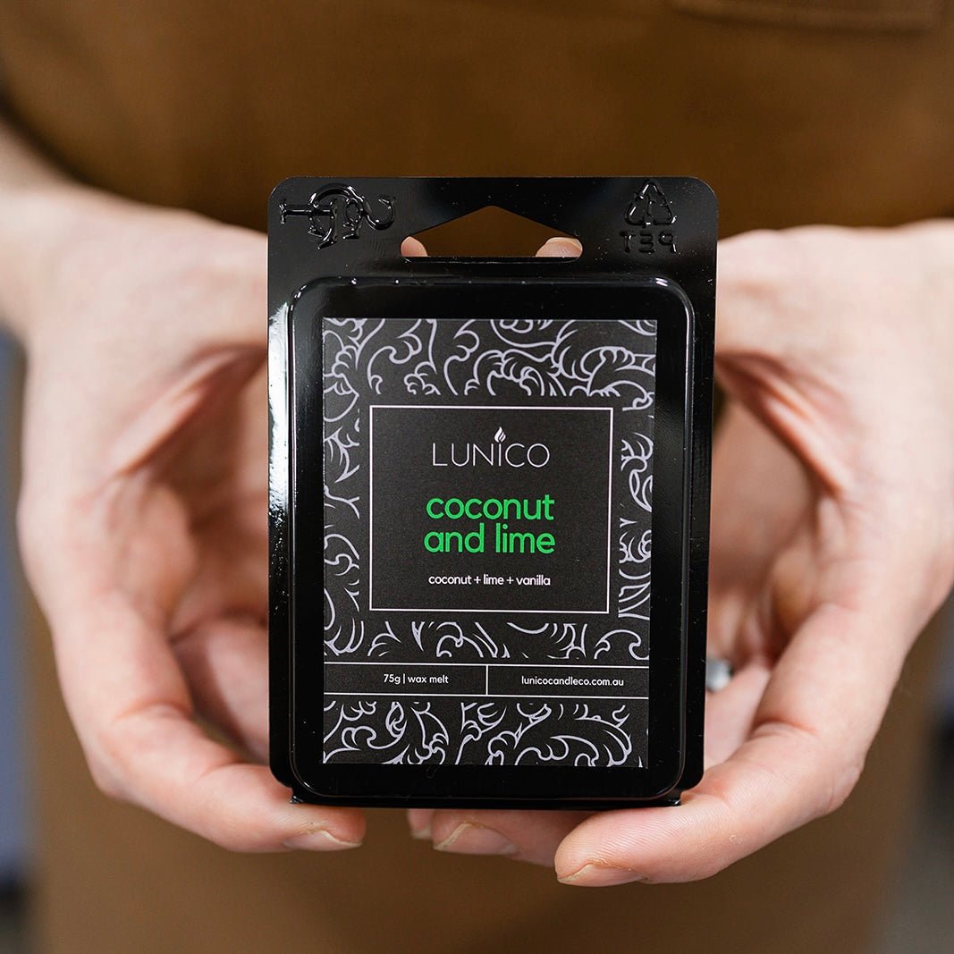 Coconut & Lime Soy Wax Melts - Lunico Candle Co.