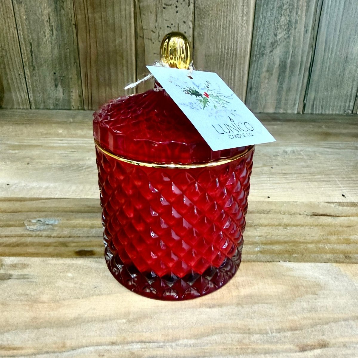 Gingerbread Red & Gold - Lunico Candle Co.