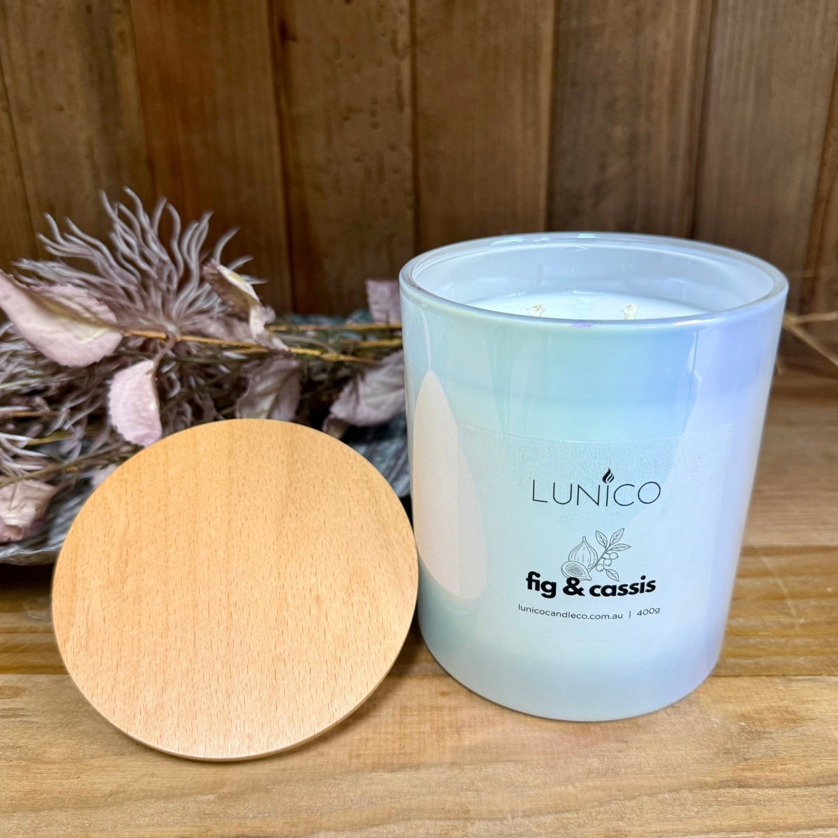 Fig & Cassis Soy Candle - Lunico Candle Co.