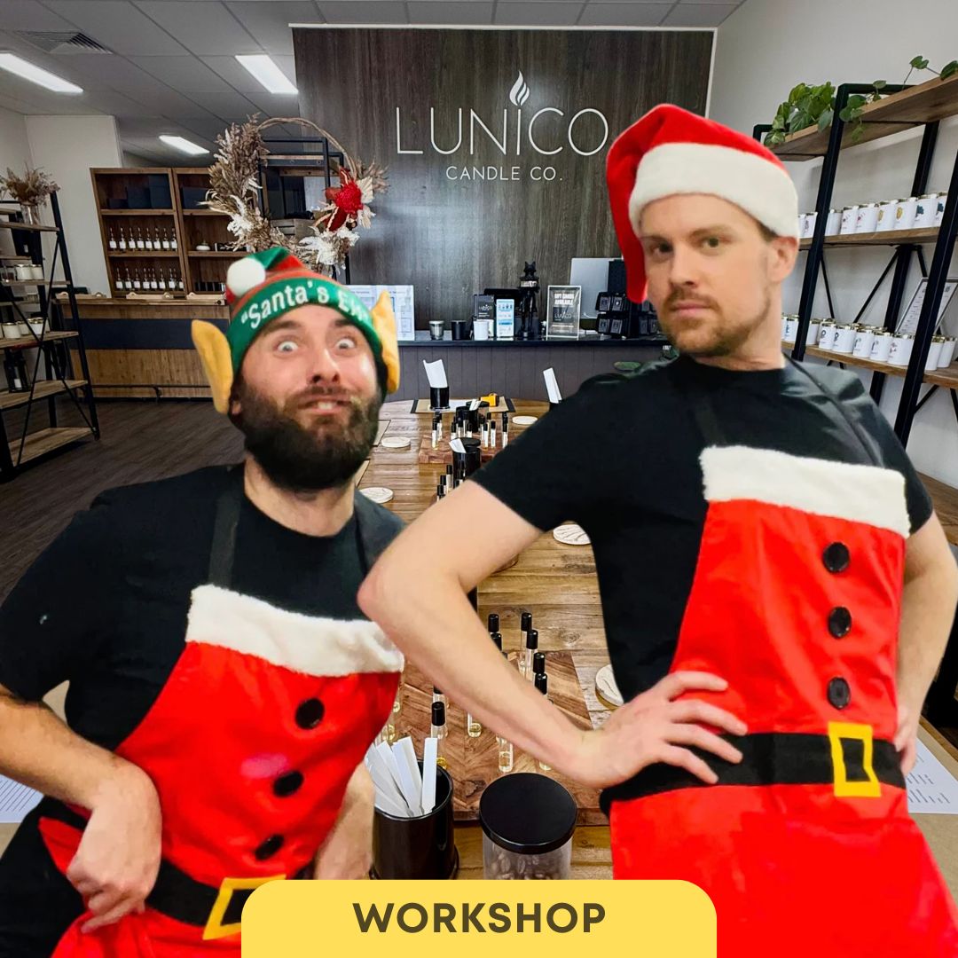 Christmas in July Candle Making Workshop - Lunico Candle Co.