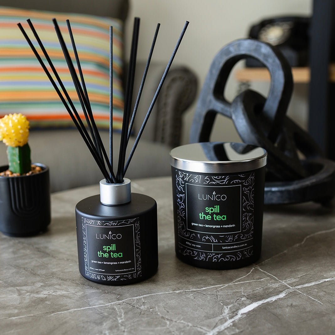 Spill The Tea Reed Diffuser - Lunico Candle Co.