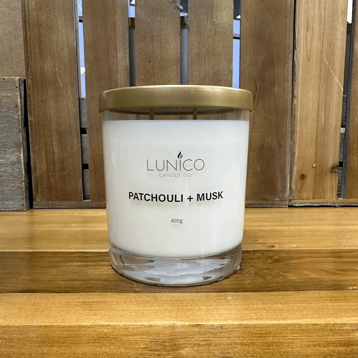 Patchouli + Musk Soy Candle - Lunico Candle Co.