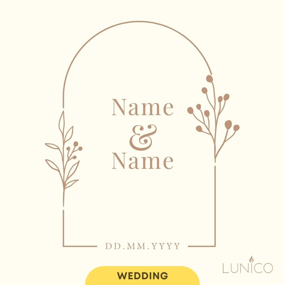 Personalised Candle (Double Wick) - Lunico Candle Co.
