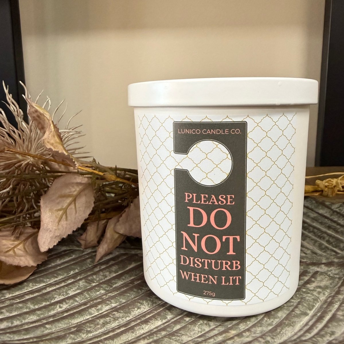 Do Not Disturb Soy Candle - Lunico Candle Co.