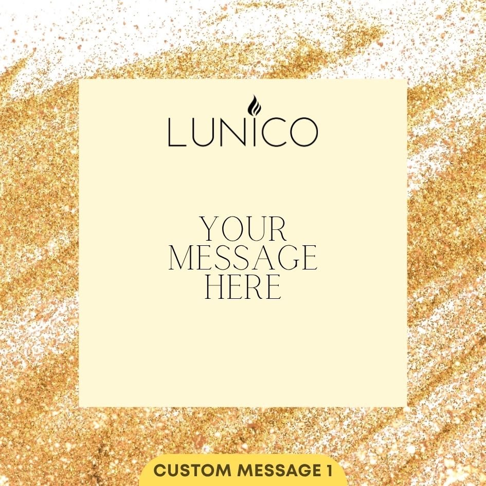 Personalised Candle (Double Wick) - Lunico Candle Co.