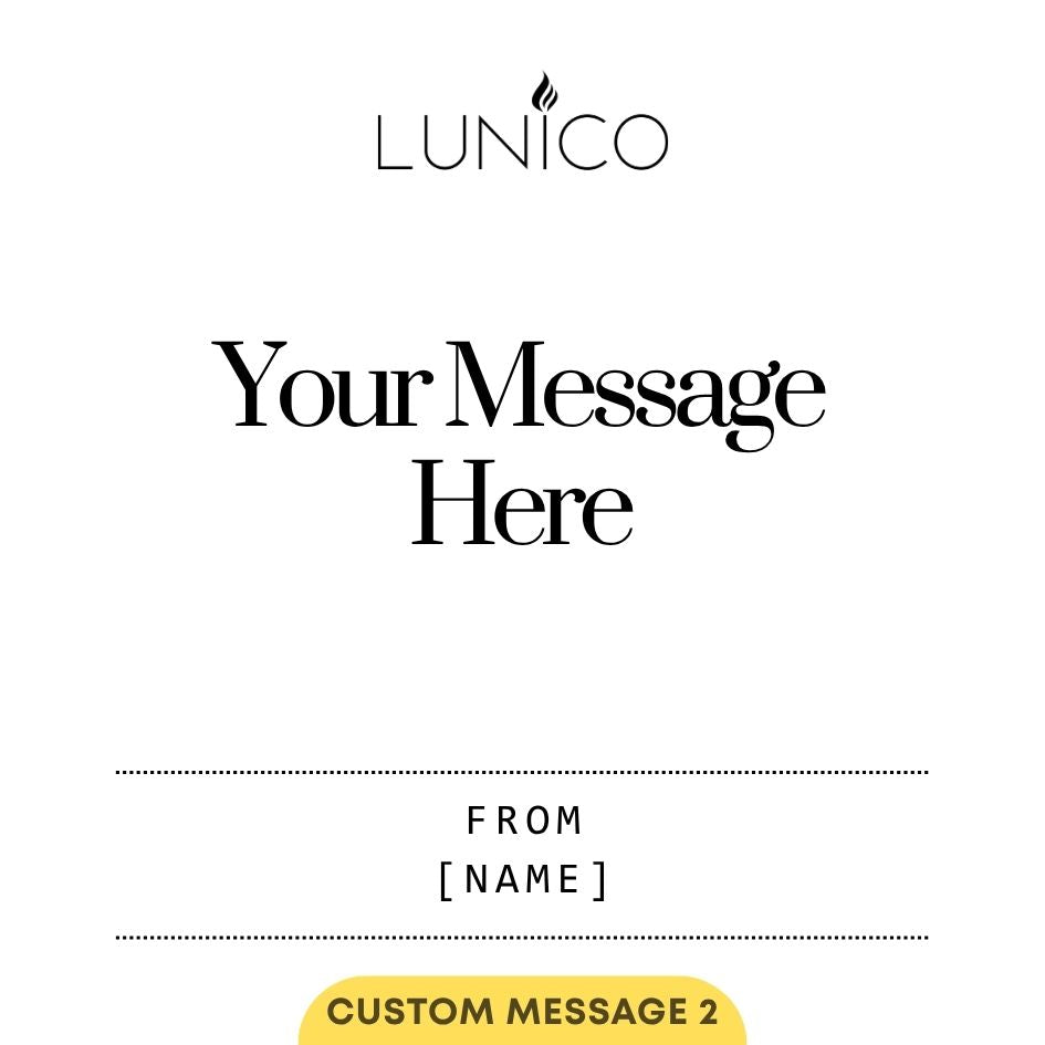 Personalised Candle (Double Wick) - Lunico Candle Co.