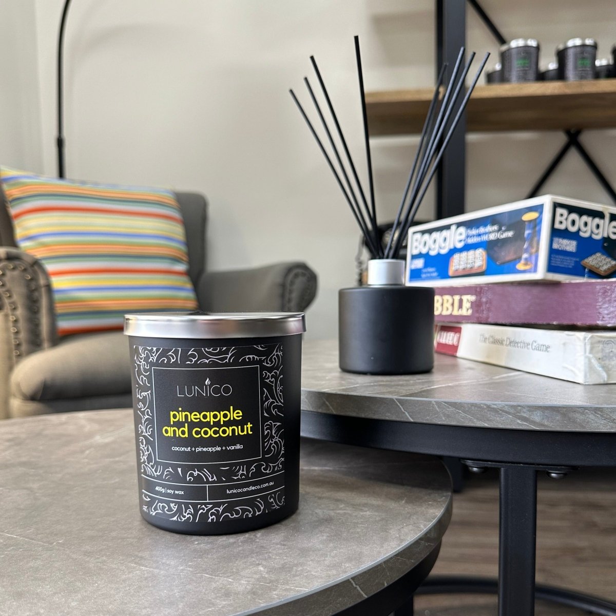Pineapple & Coconut Soy Candle - Lunico Candle Co.