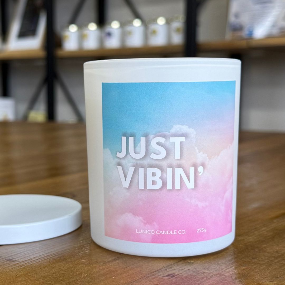 Just Vibin' Soy Candle - Lunico Candle Co.