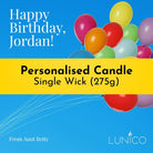 Personalised Candle (Single Wick) - Lunico Candle Co.